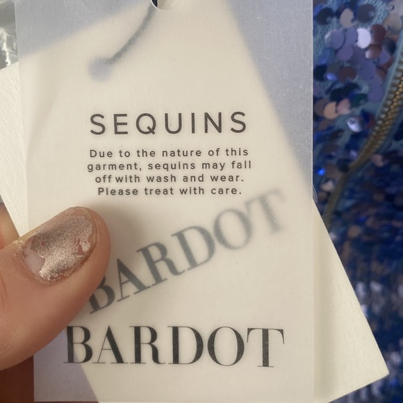 Bardot One Shoulder Sequin Dress ✨🔹Size US 6 / Medium - Picture 7 of 8